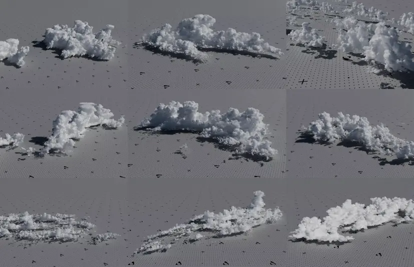 Akna 3D完整云目录低分辨率样本包免费3D模型 Akna 3D Complete Cloud Catalogue Low Res Sample Pack Free 3D model