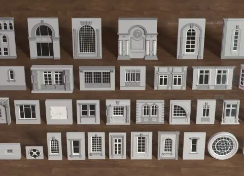 建筑立面合集5 - 35件 Building Facade Collection 5 - 35 pieces