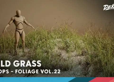 植物 VOL.22 - 野草 - Foliage VOL.22 - Wild Grass (Low Poly)