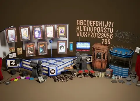 工作现场 第6卷 - 电影与租赁 Jobsite VOL.6 - Movies & Rental (Nanite & Low Poly)