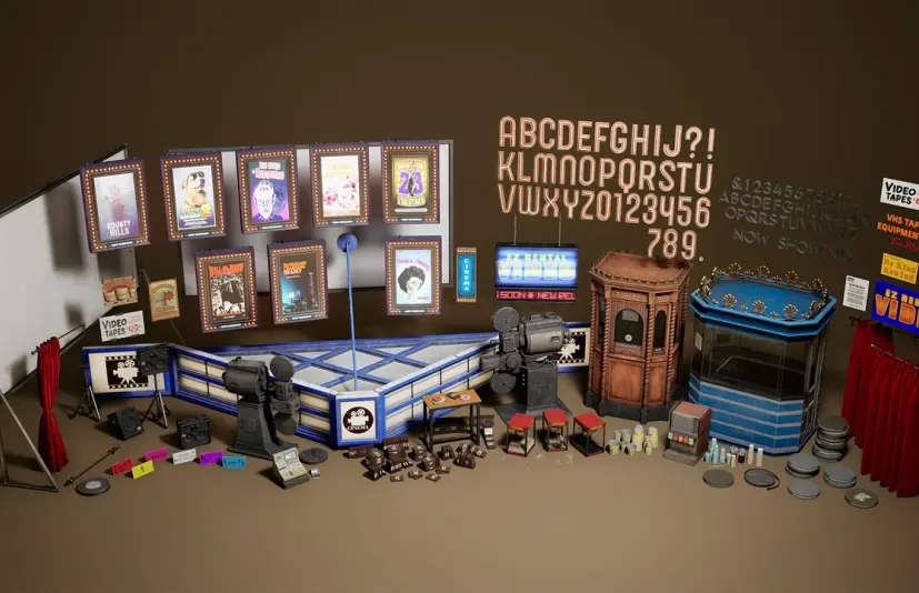 工作现场 第6卷 - 电影与租赁 Jobsite VOL.6 - Movies & Rental (Nanite & Low Poly)