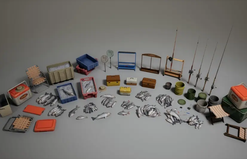 造船厂 第7期 - 钓鱼 Boatyard VOL.7 - Fishing (Nanite and Low Poly)