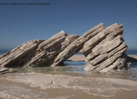 岩石、沙子和鹅卵石 Rocks, Sand and Pebbles
