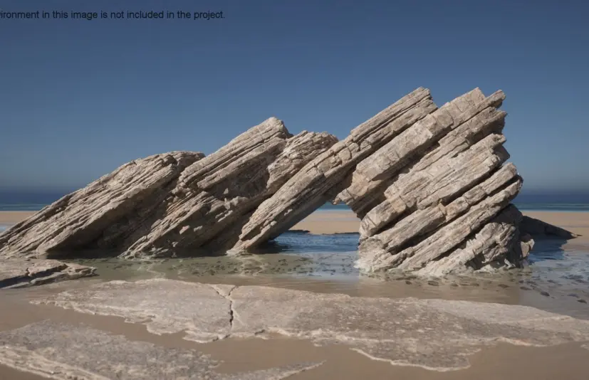 岩石、沙子和鹅卵石 Rocks, Sand and Pebbles