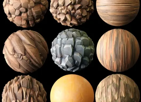 blender材质：风格化石头与木材 Materials Stylized Stone & Wood