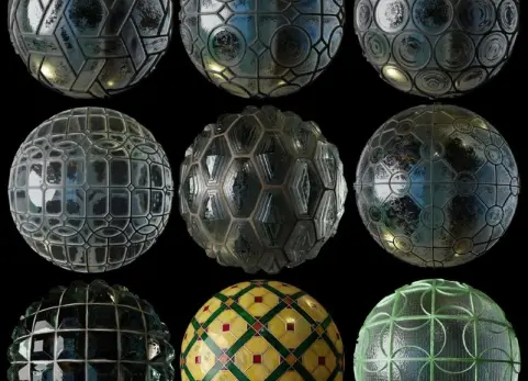 blender材料 玻璃窗户 01 Materials Glass Windows 01