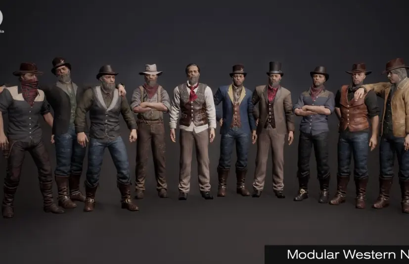 西方非玩家角色 - 数字人类 Western NPC - Metahuman