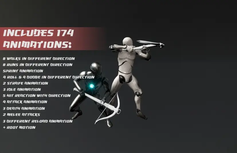 弩箭动画套装 Crossbow Animation Set