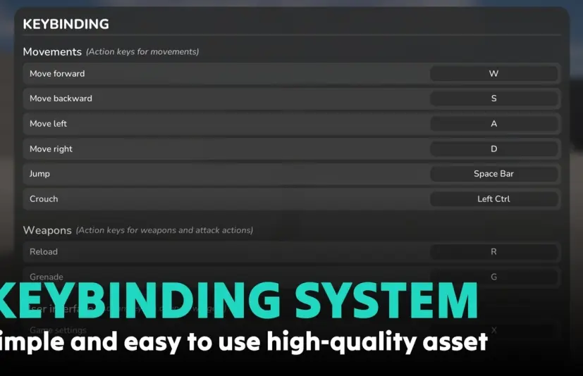 按键绑定系统（增强型输入设置）Keybinding System (Enhanced Input Settings)