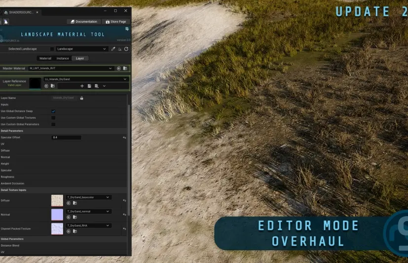 景观材质工具 SHADERSOURCE - Landscape Material Tool