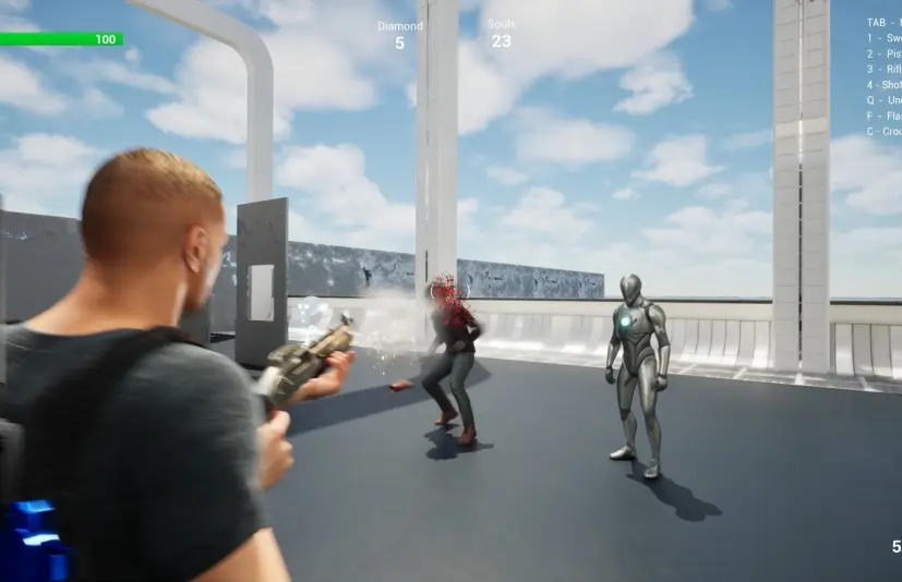 单人游戏 - 射击游戏 G.A.S.P. 数字人类 Dup - SINGLE PLAYER - Shooter G.A.S.P. MetaHuman