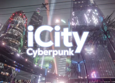 blender赛博朋克城市建筑模型 -  iCity Cyberpunk 1.7.1