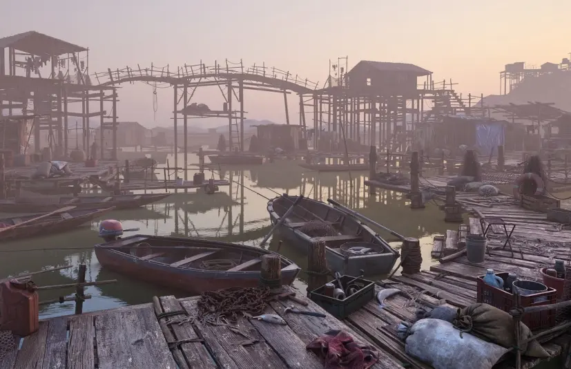 渔村 Fishing Village - CG3DA