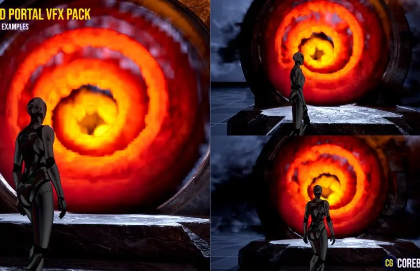流体传送门视觉特效包 Fluid Portal VFX Pack