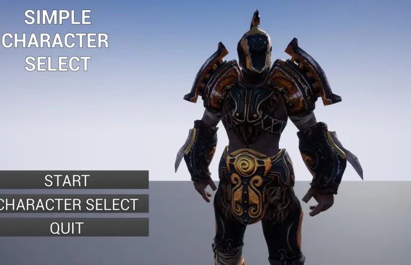 简单角色选择 Simple Character Select