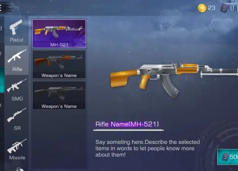 现代射击游戏界面包 Modern Shooting UI Pack