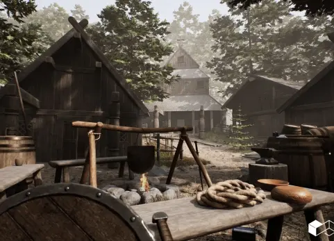 中世纪北欧村庄环境 Medieval Nordic Village Environment