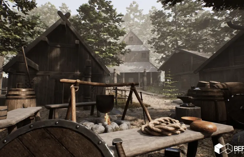 中世纪北欧村庄环境 Medieval Nordic Village Environment