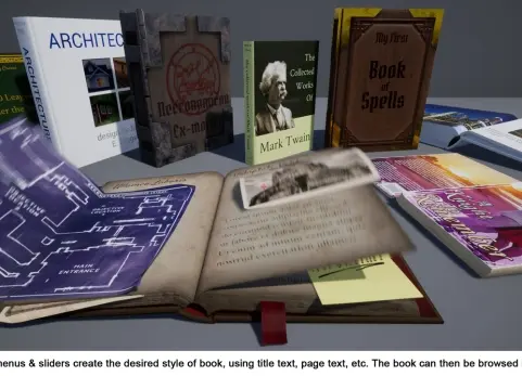 带有本地化文本和日记/剪贴簿系统的超定制动画书籍 Ultra-Custom Animated Books with Localized Text and Journal Scrapbook System