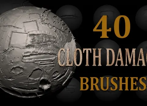 40个布料破损阿尔法通道 40 Cloth Damage Alphas