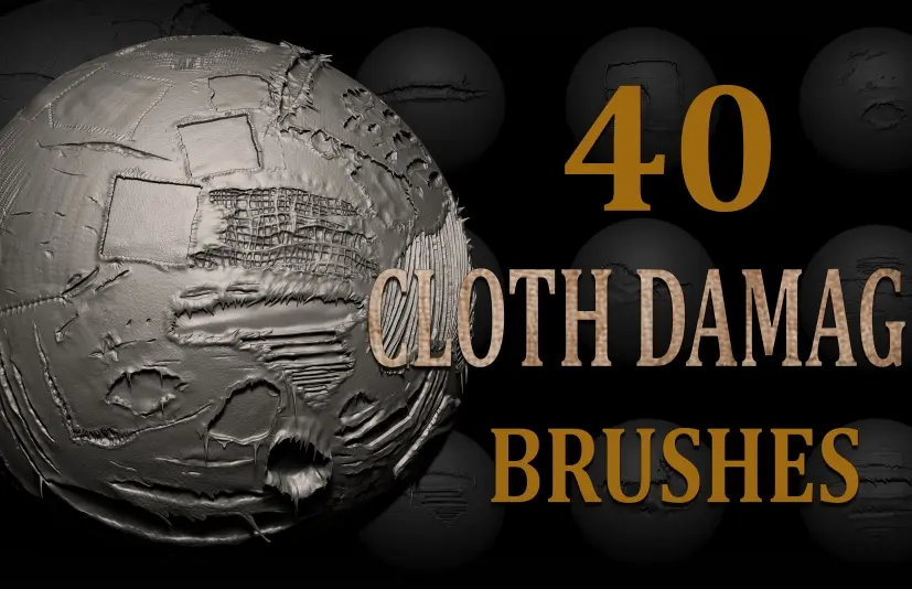 40个布料破损阿尔法通道 40 Cloth Damage Alphas