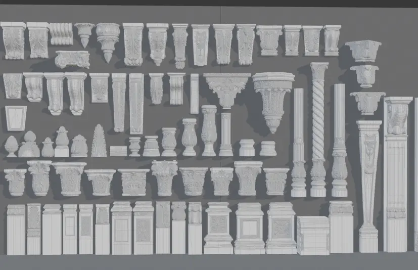 古典建筑资产包 Classical Architecture Asset Package