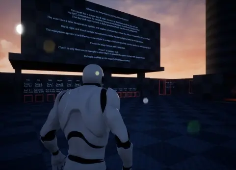 温度与辐射系统（复制版 - 含昼夜功能） Temperature and Radiation System (Replicated - With day and night)