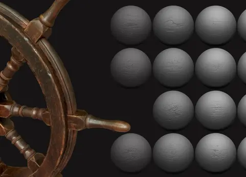 ZBrush - 木质表面第1卷 ZBrush - Wood Surface Vol. 1