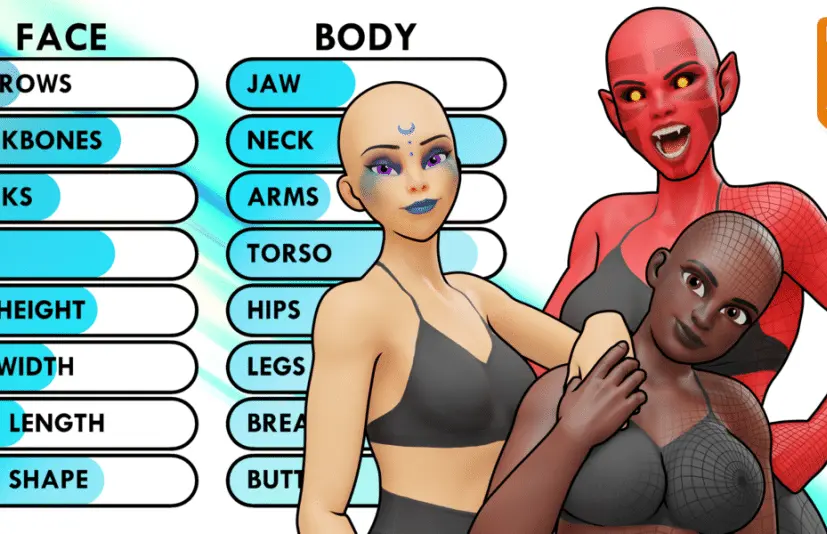 可定制的女性基础网格 V2.0 Customisable Female Basemesh V2.0