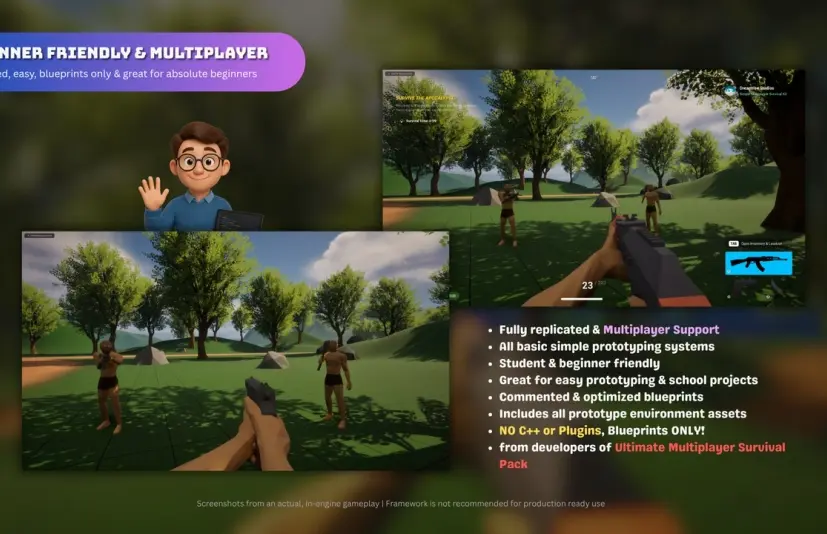 简易多人联机生存工具包 V1 Simple Multiplayer Survival Kit V1