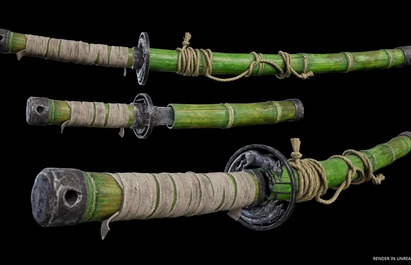 武士刀武士模块化套装 Katana Samurai Modular Pack Bamboo Kitsune