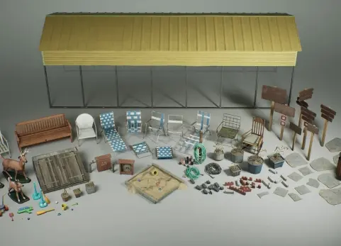 《郊区》第27期——户外与庭院空间 Suburbs VOL.27 - Outdoor and Yard Spaces (Nanite and Low Poly)