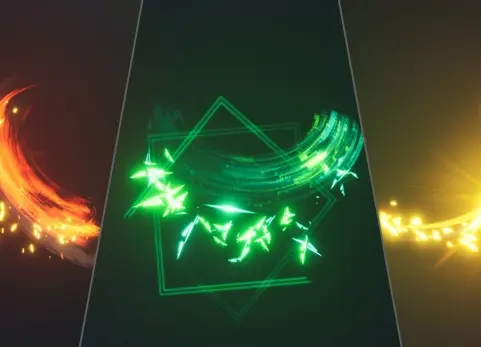 280道剑斩视觉特效包第2卷 280 Sword Slashes VFX Pack Vol. 2