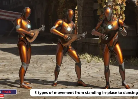 MC演奏鲁特琴动画包 MC Play Lute Animation Pack