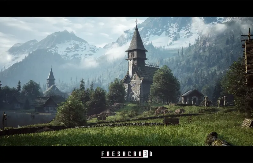 中世纪环境（中世纪山脉、中世纪教堂、中世纪墓地）Medieval Environment (Mountain Medieval , Medieval Church, Medieval Cemetery )