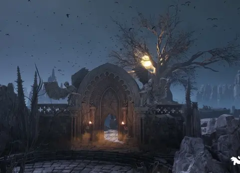 巨树环境（奇幻类魂系魂系奇幻神秘艺术） The Great Tree Environment ( Fantasy Soulslike Soulslike Fantasy Mystic Art )