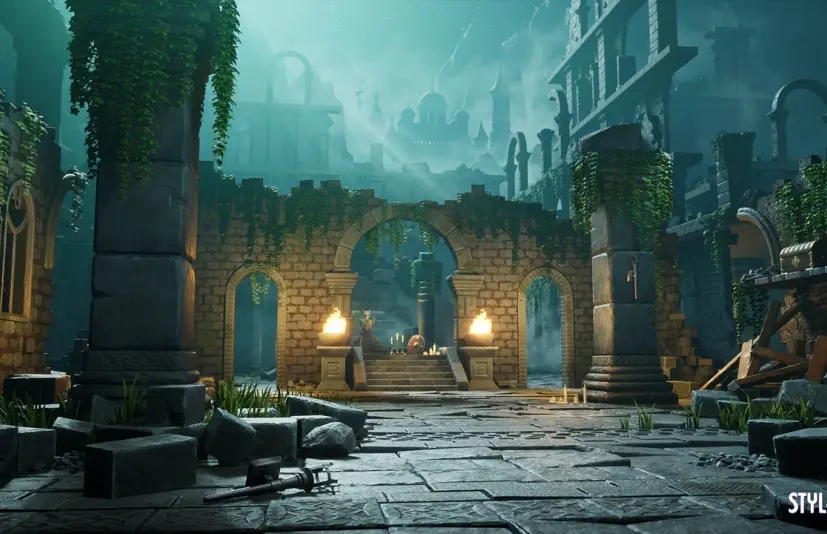 风格化失落遗迹（风格化失落遗迹 遗迹 古代遗存 遗迹 低多边形） Stylized Lost Ruins ( Stylized Lost Ruins Ruins Ancient Remains Ruins Low Poly )