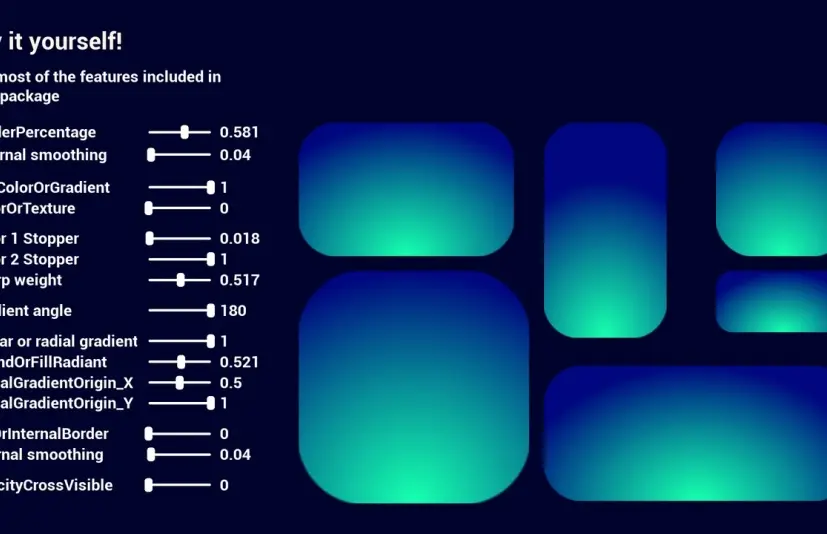 程序性用户界面：背景和边框UMG材质套件 Procedural UI background and borders UMG material KIT