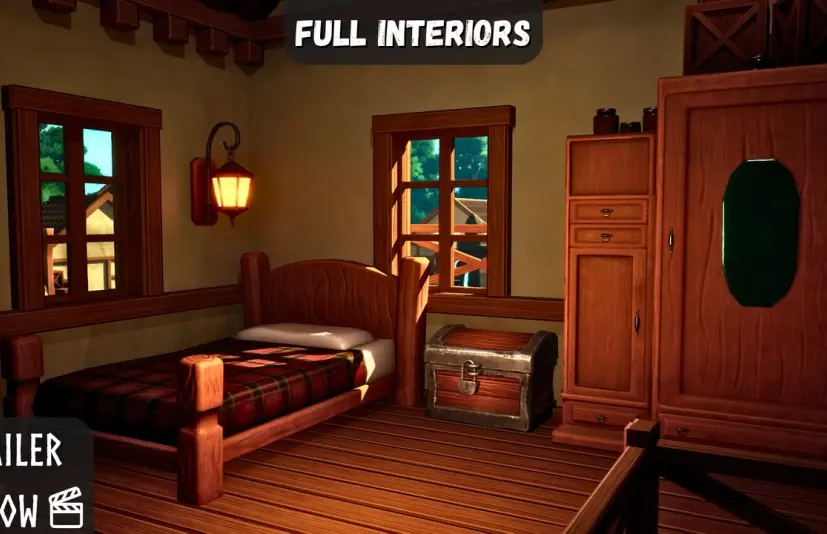 风格化村庄（村庄、风格化村庄、风格化城镇、中世纪村庄） Stylized Village (Village, Stylized Village, Stylized Town, Medieval Village)