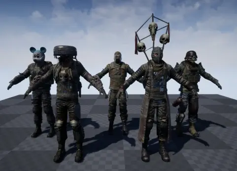 定制的后末日角色 Customized Post Apocalyptic Characters