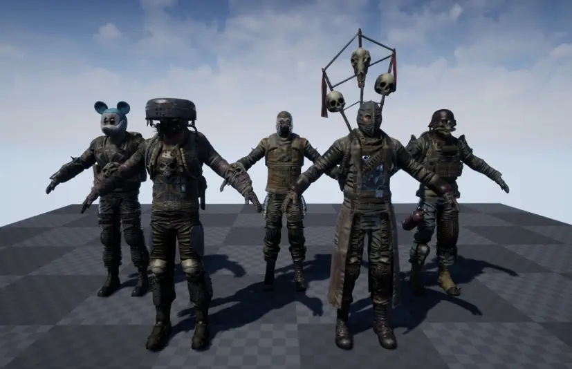 定制的后末日角色 Customized Post Apocalyptic Characters