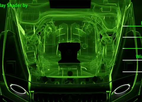 blender的X射线着色器 Principled X-Ray Shader (Xray Material Generator)