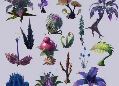 《瑞奇与叮当：时空跳转》外星植物合集 Ratchet & Clank Rift Apart Alien Plants Collection