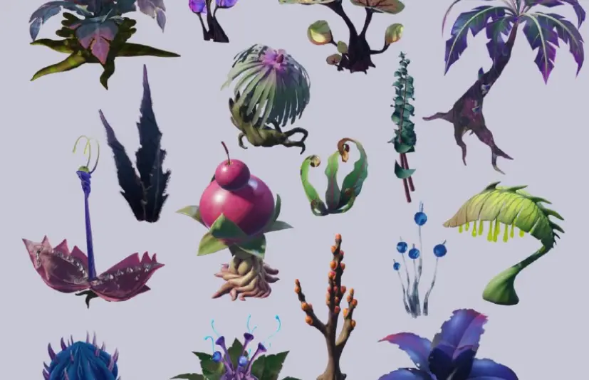 《瑞奇与叮当：时空跳转》外星植物合集 Ratchet & Clank Rift Apart Alien Plants Collection