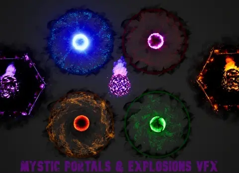 神秘传送门/爆炸视觉特效包 - Mystic Portals Explosions VFX Pack