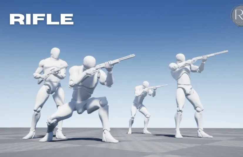 步枪大型动作捕捉动画包 Rifle Mega MocapAnimPack