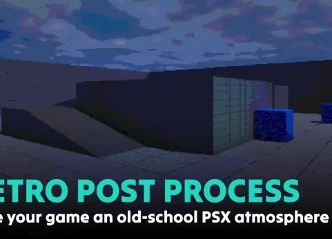 复古像素PSX后期处理着色器 Retro Pixel PSX Post Process Shader