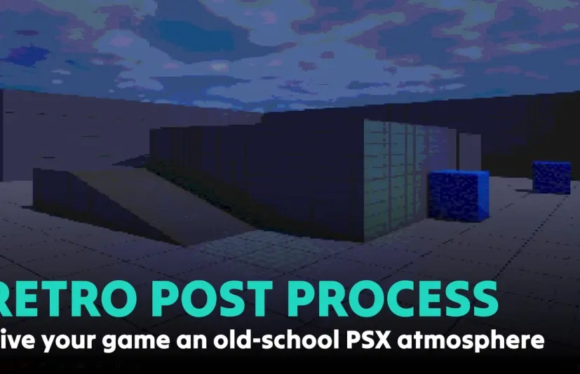 复古像素PSX后期处理着色器 Retro Pixel PSX Post Process Shader