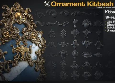 装饰组合包第1卷 Ornament Kitbash Vol.1