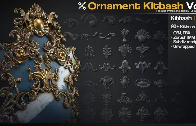 装饰组合包第1卷 Ornament Kitbash Vol.1